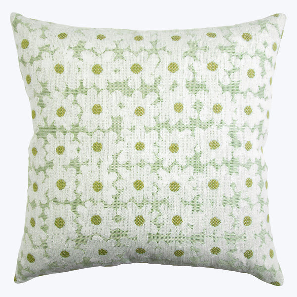 Daisy Indoor/Outdoor Pillow, Pear 21"x21"x5"