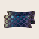 Mod Fretwork Velvet Pillow, Set of 2