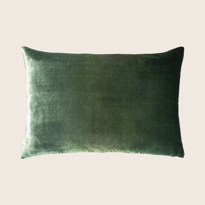 Ombre Velvet Pillow, Evergreen