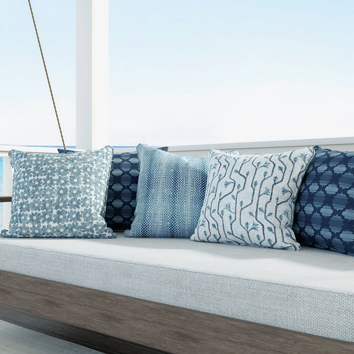 Staccato Indoor/Outdoor Lumbar Pillow, Navy Default Title