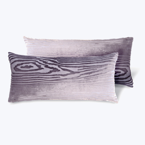 Set of 2 Mini Woodgrain Velvet Pillows, Thistle Default Title