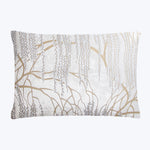 Metallic Willow Velvet Lumbar Pillow, White Default Title