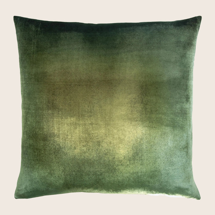Ombre Velvet Pillow, Evergreen