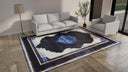 Blue Traditional Wool Rug - 8'9" x 11'6"