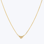 pave wave necklace Default Title