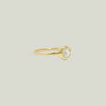 Carved Ring Round Rose Cut Default Title