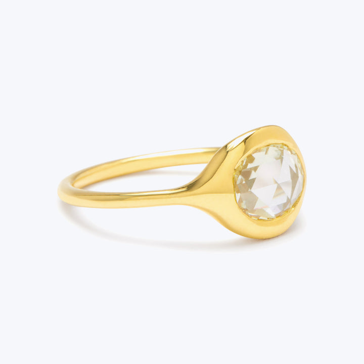 carved ring oval rose cut Default Title