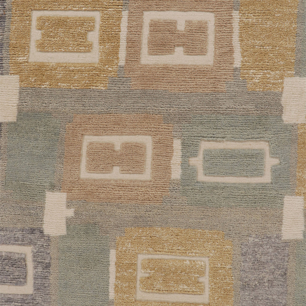 Geometric Woven Scandinavian Handmade Rug Weighted Rugs for Living Room Mid  Century Modern Area Rug 100% Wool Berber Carpet Floor Rugs 