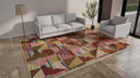 Pink Modern Wool Rug - 8'11" x 11'10"