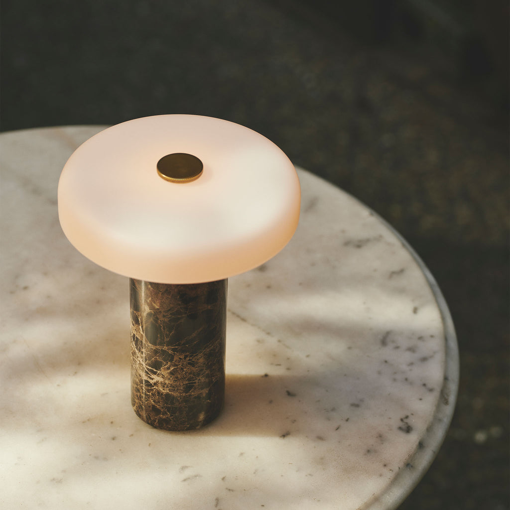 Lampe de table MUSHROOM GOLD rechargeable - KELVINS MAROC