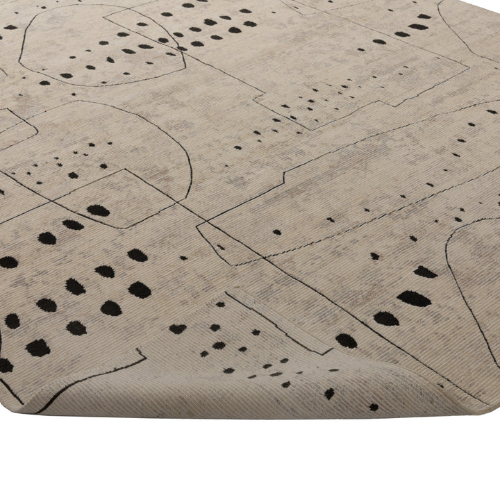 Modern Handknotted Wool Rug -9' X 12' Default Title