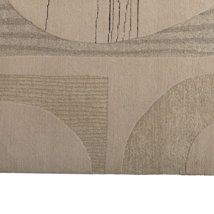 Modern Handknotted Wool & Silk Silver Rug -8' X 10' Default Title