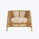 Cross-Woven Rattan Lounge Chair Default Title