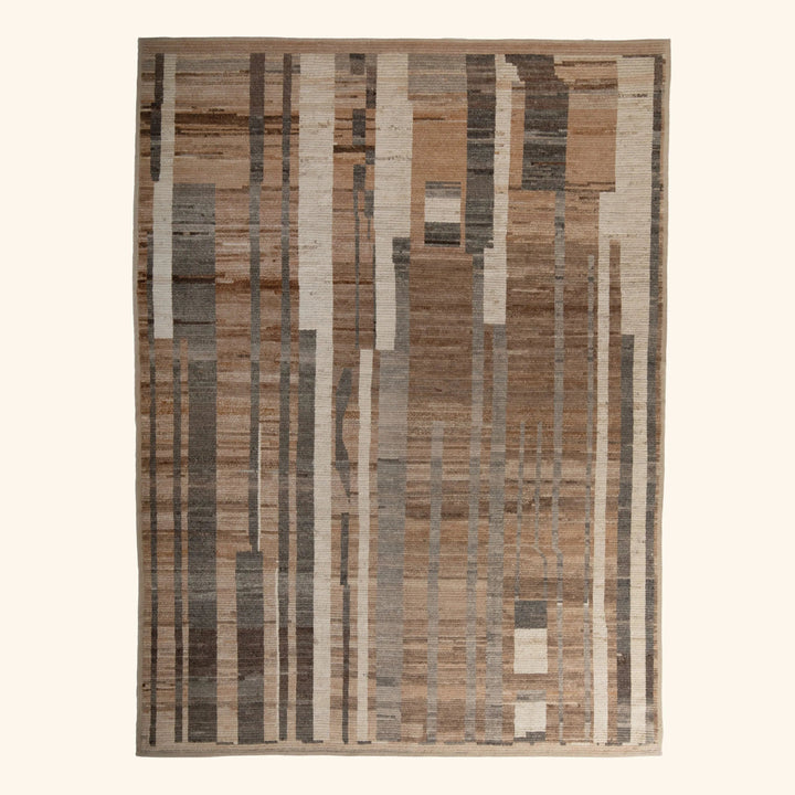 Multi Modern Wool Rug - 9'1" x 11'11" Default Title
