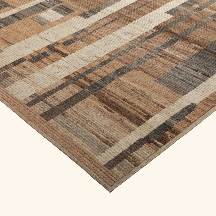 Multi Modern Wool Rug - 9'1" x 11'11" Default Title
