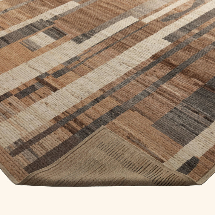 Multi Modern Wool Rug - 9'1" x 11'11" Default Title