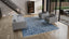 Blue Modern Mosaic Wool Rug - 9'1" x 12'3"