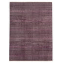 Purple Modern Wool Silk Blend Rug - 9'1" x 12'4"