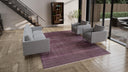 Purple Modern Wool Silk Blend Rug - 9'1" x 12'4"