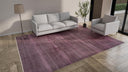 Purple Modern Wool Silk Blend Rug - 9'1" x 12'4"