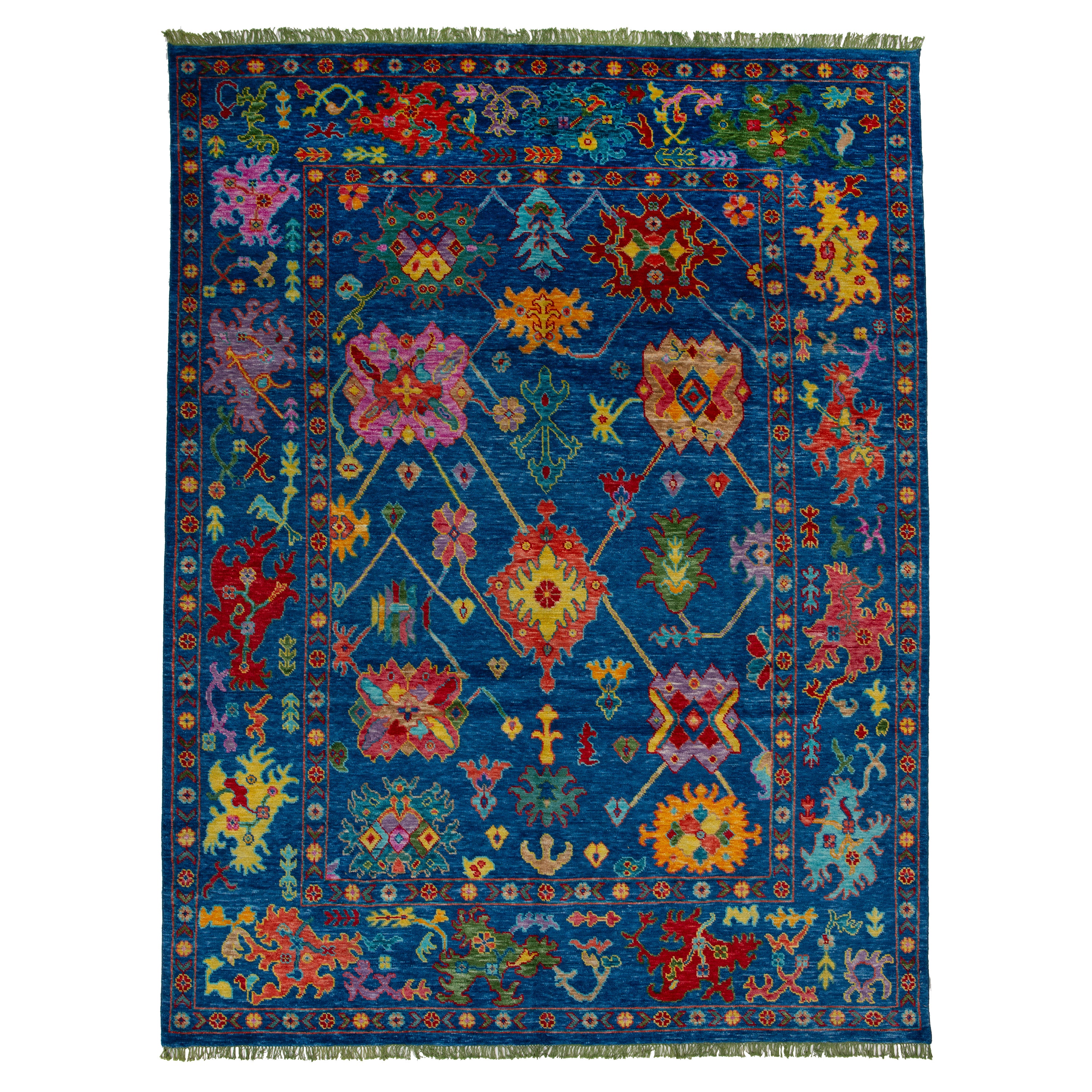 Hand-knotted Wool Rug - 11'8" x 8'10" Default Title