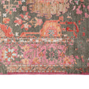 Pink Distressed Traditional Wool Rug 8'2" x 10'4"