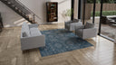 Blue Modern Wool Rug - 8'3" x 10'4"