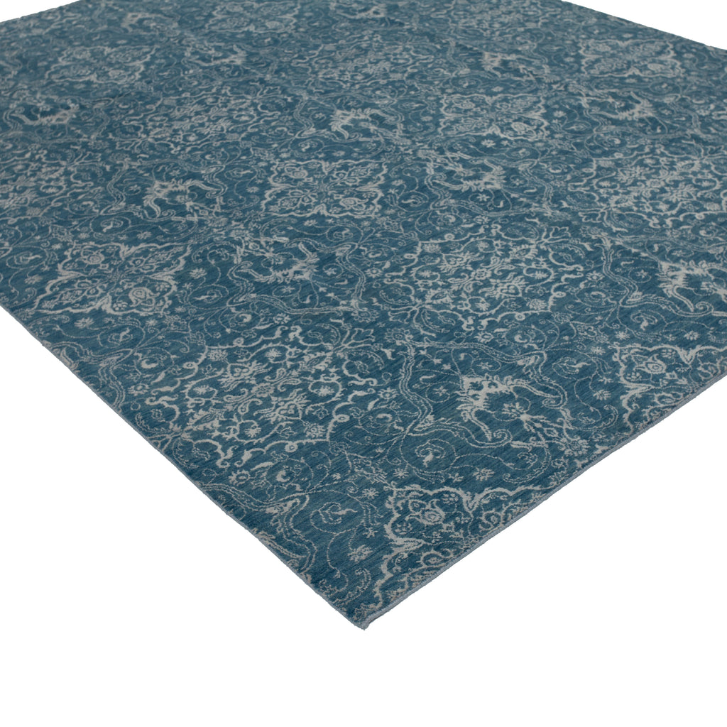 Blue Modern Wool Rug - 8'3" x 10'4"