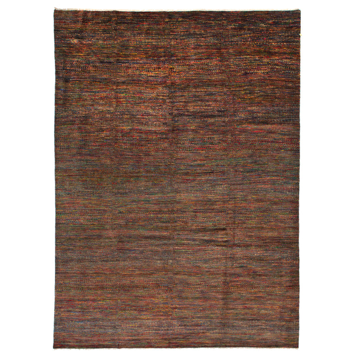 Rust Modern Wool Blend Rug - 9'3" x 11'10"