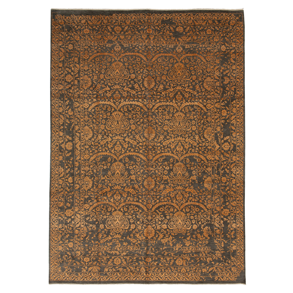 Hand-knotted Wool Rug - 12'4" x 9' Default Title