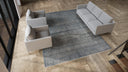 Blue Grey Modern Wool Rug - 9'1" x 12'4"