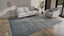 Blue Grey Modern Wool Rug - 9'1" x 12'4"