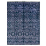 Blue Modern Wool Rug - 8' x 10'1"