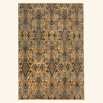 Yellow Modern Wool Rug - 9'1" x 12'2"