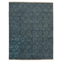 Blue Modern Wool Rug - 8' x 10'2"