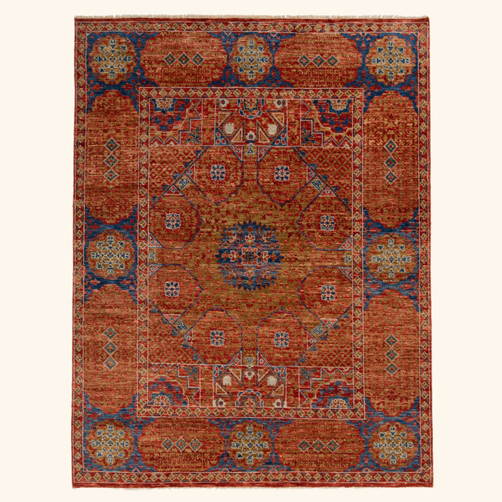 Red Modern Wool Rug - 8'2" x 10'3"