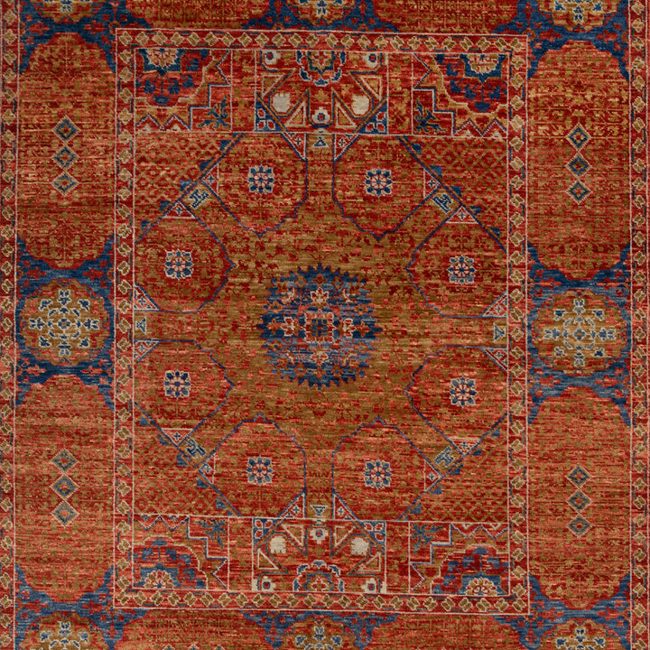 Red Modern Wool Rug - 8'2" x 10'3"