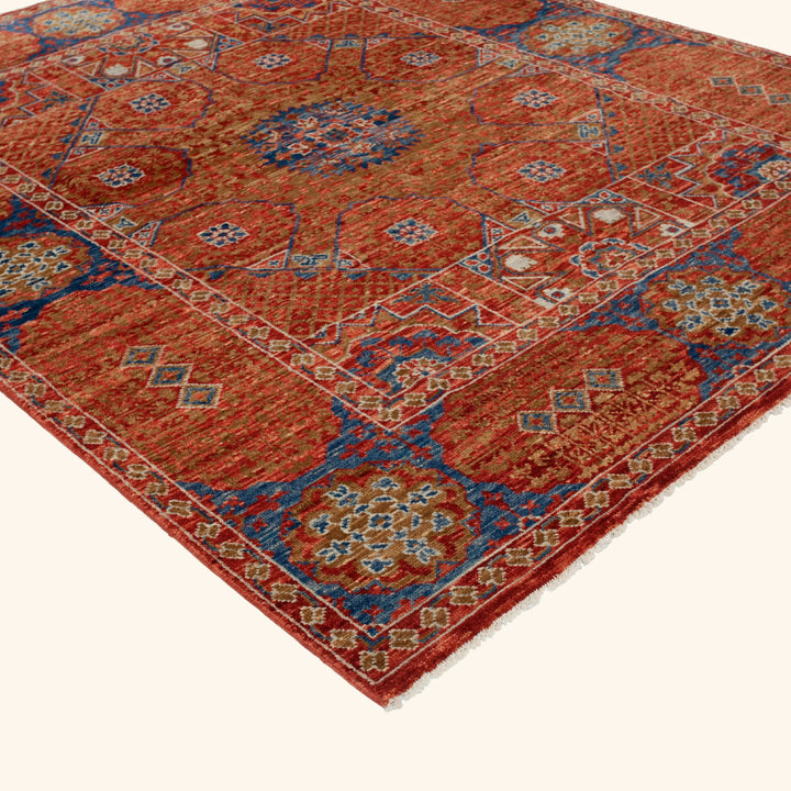 Red Modern Wool Rug - 8'2" x 10'3"