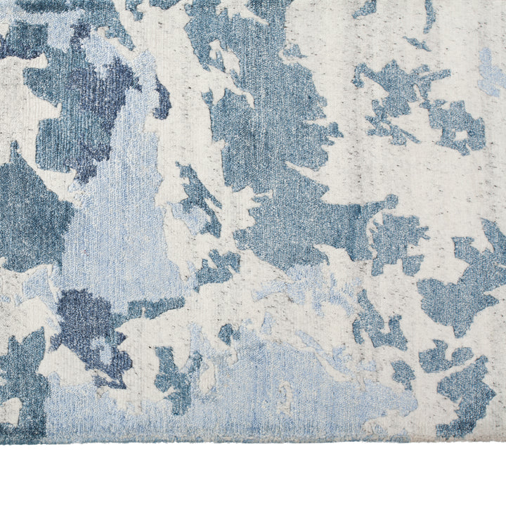 Grey Modern Wool Blend Rug - 8' x 9'10"
