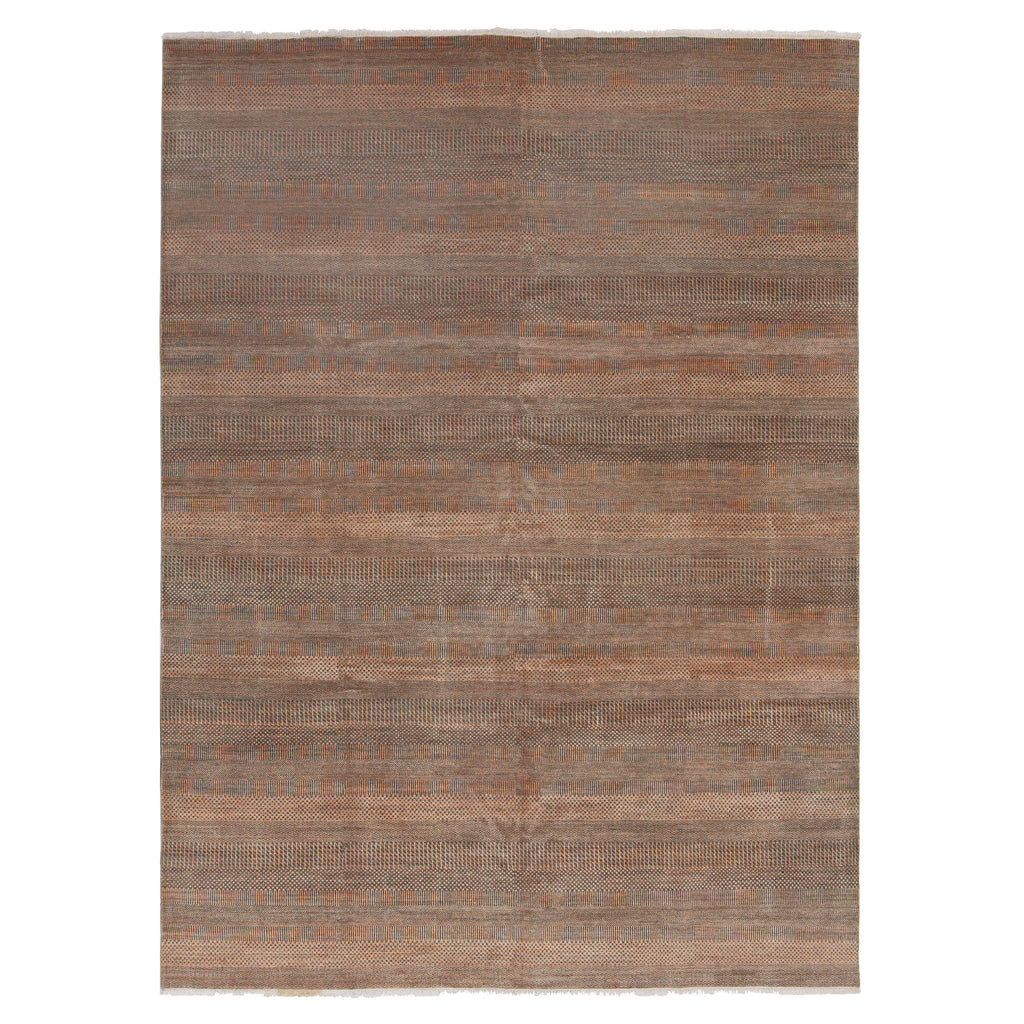 Hand-knotted Wool Rug - 11'10" x 9' Default Title