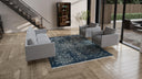 Navy Modern Wool Rug - 8'1" x 10'3"