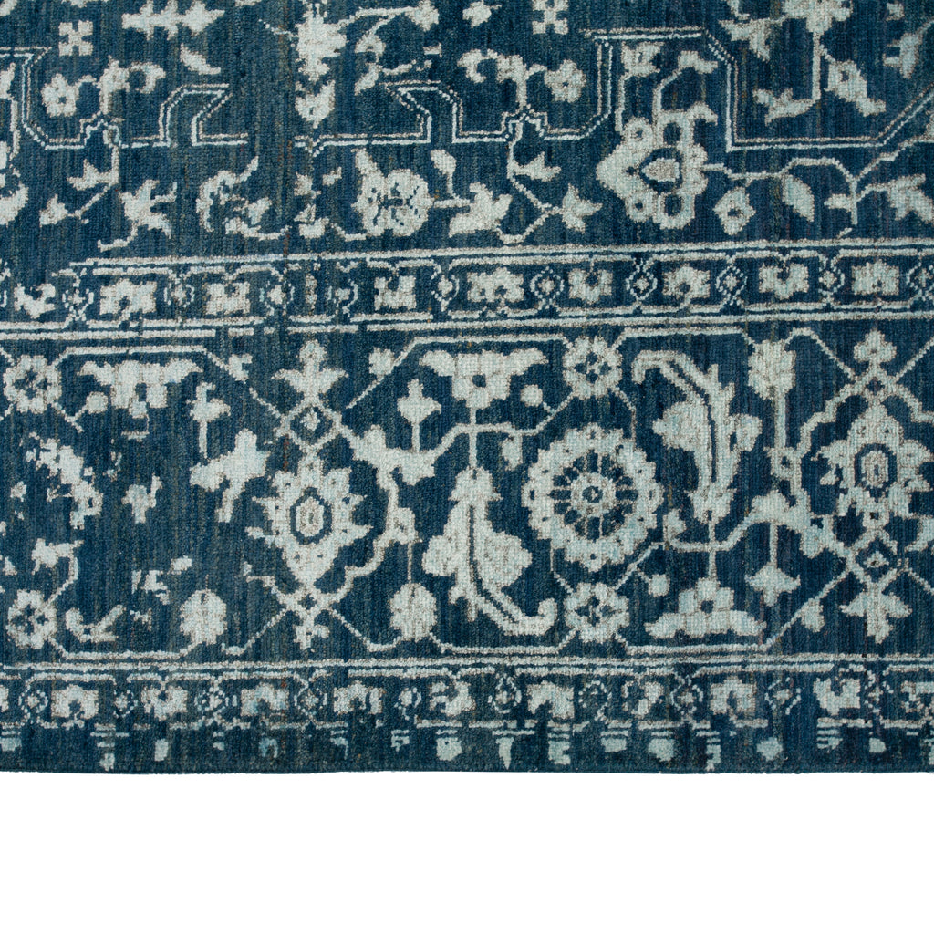 Navy Modern Wool Rug - 8'1" x 10'3"