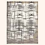 Natural & Silver Modern Wool Blend Rug - 8'3" x 10'4"
