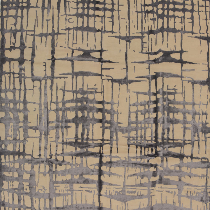 Natural & Silver Modern Wool Blend Rug - 8'3" x 10'4"