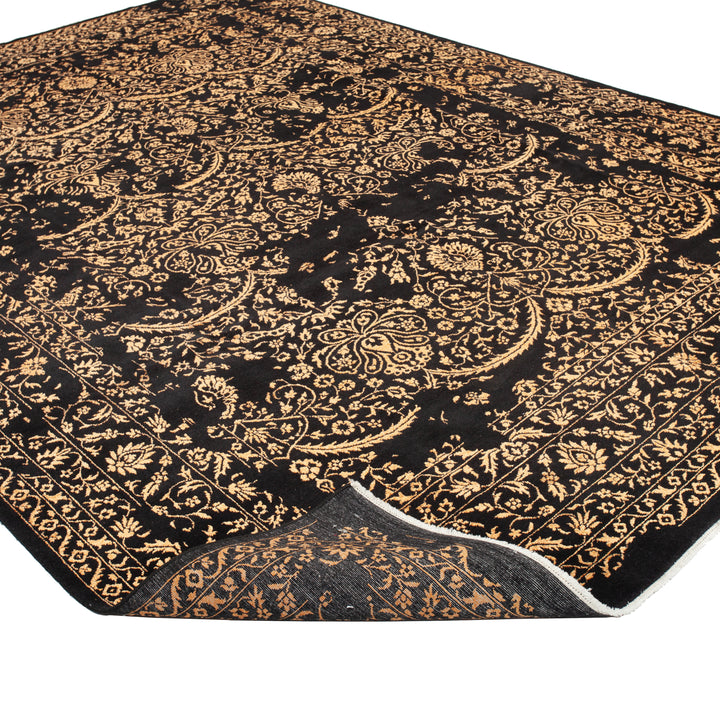 Gold Modern Wool Rug - 9' x 12'