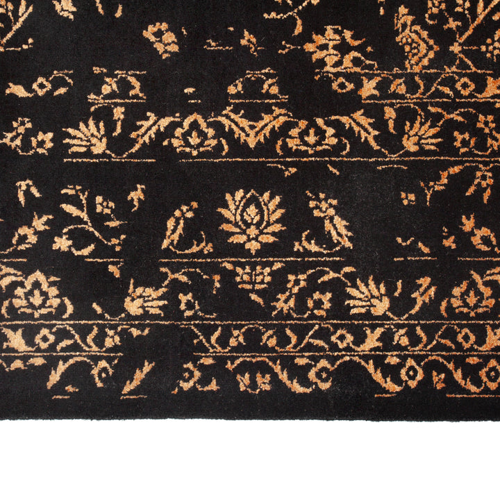 Gold Modern Wool Rug - 9' x 12'