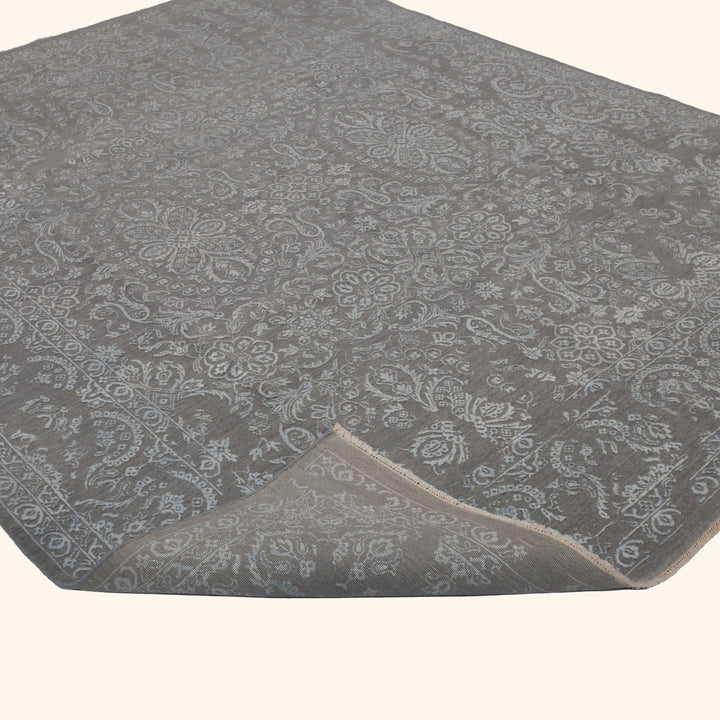 Grey Modern Wool Blend Rug - 8'2" x 10'