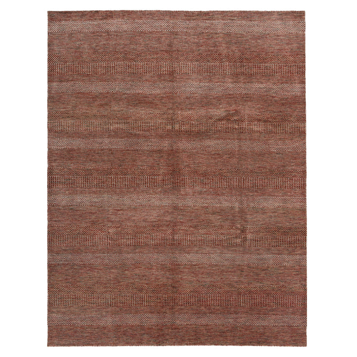 Brown Modern Wool Blend Rug - 8'3" x 10'3"