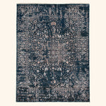 Blue Modern Wool Blend Rug - 8'2" x 10'3"