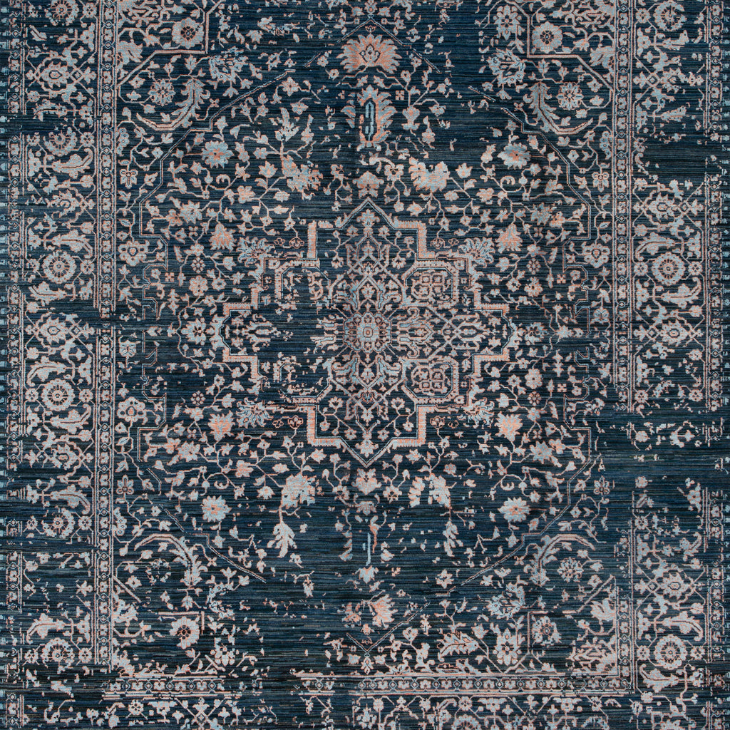 Blue Modern Wool Blend Rug - 8'2" x 10'3"